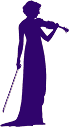 Maud Powell's silhouette logo