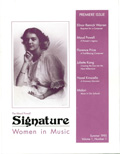 Cover of Premiere issue of Signature, 1995